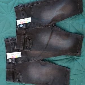 Black denim baby pants size 0-3 months